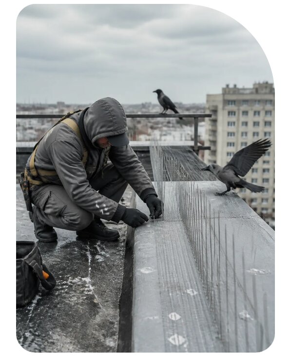 Защита от ворон под ключ в Светлограде по цене от 5079 р. | Сенат-Свт
